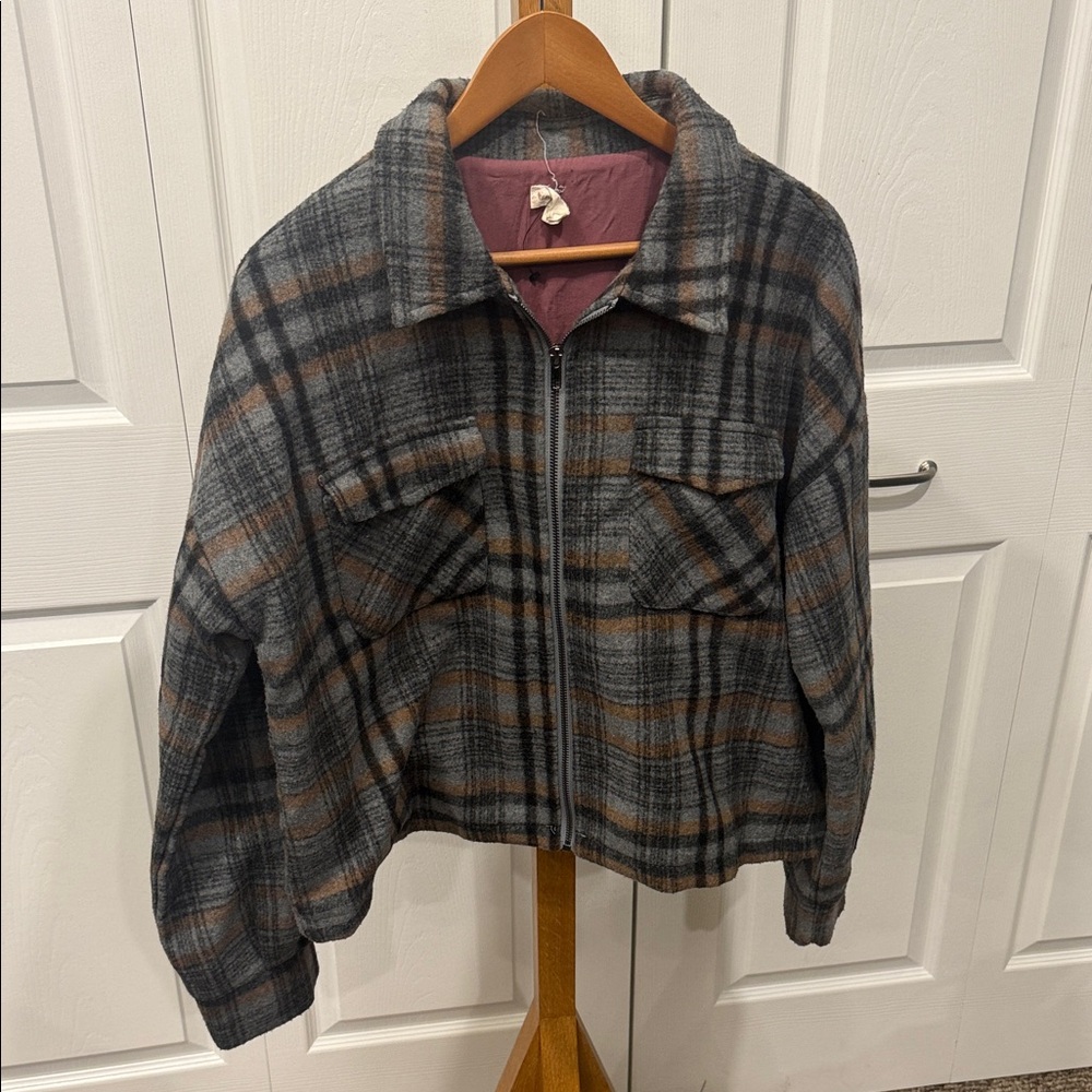 Hem & Thread Plaid Jacket